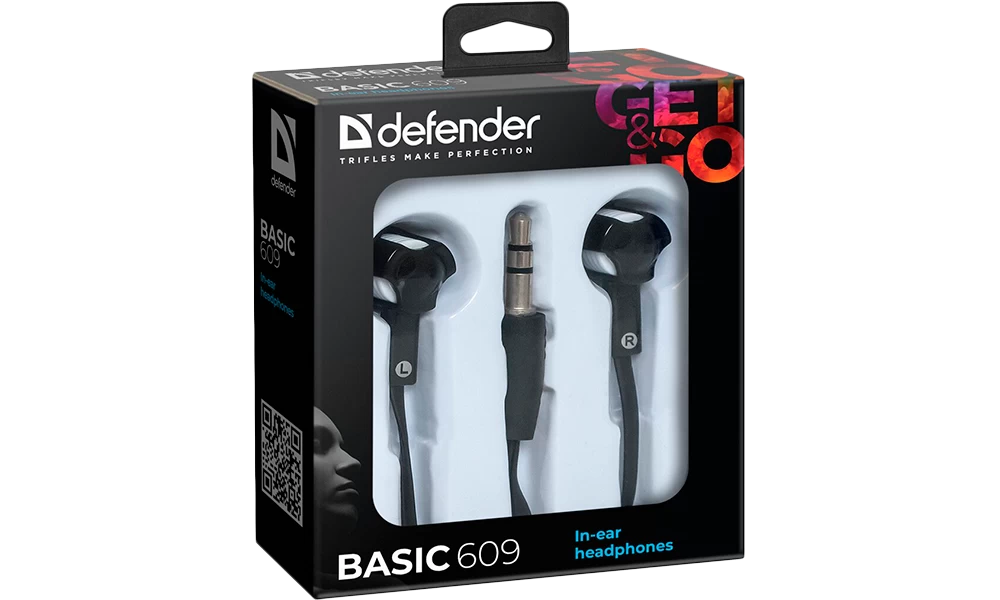 Casti cu fir Defender Basic 609 block specification img 3