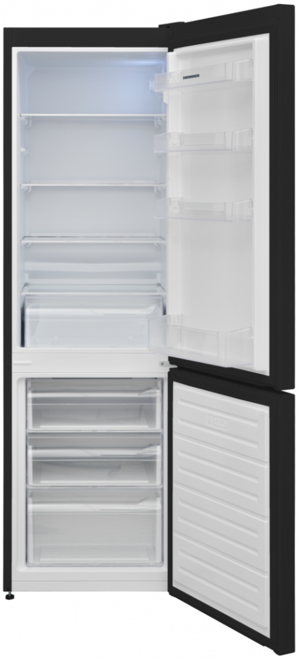 Frigider cu doua usi Heinner HCV2681BKE++ / 268 l / 170 cm / E / Negru photo 3