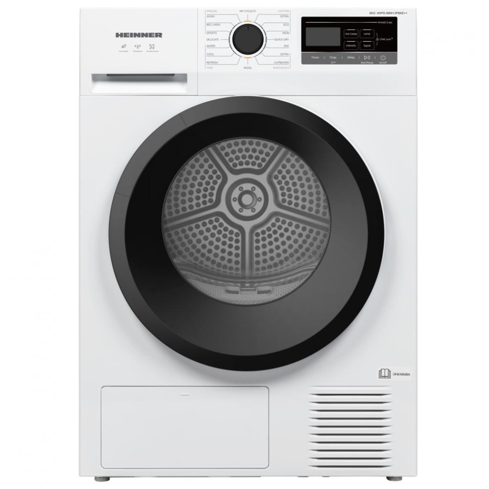 Сушильная машина Heinner HHPD-M8N13PBKE++ / 8 кг / E / Белый photo 1