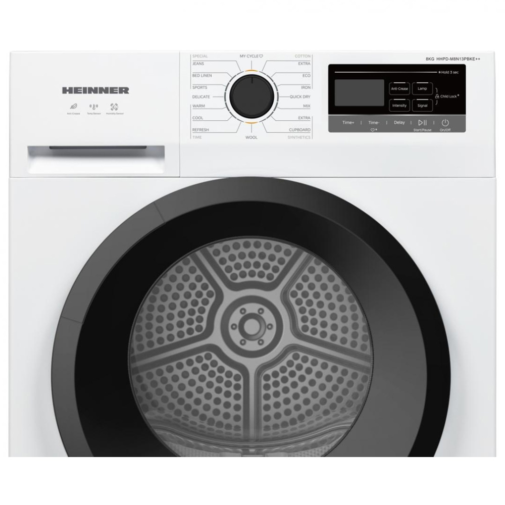 Сушильная машина Heinner HHPD-M8N13PBKE++ / 8 кг / E / Белый photo 4