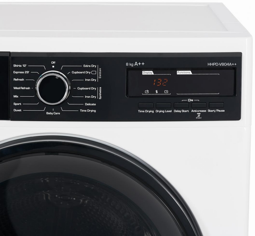 Сушильная машина Heinner HHPDV804A++ / 8 кг / A++ / Белый photo 3