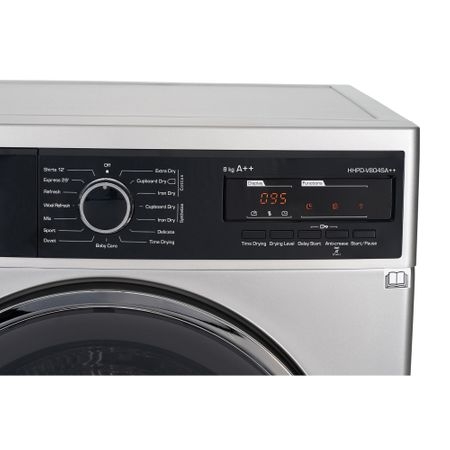 Masina de uscat rufe Heinner HHPDV804SA++ / 8 kg / A++ / Argintiu photo 3