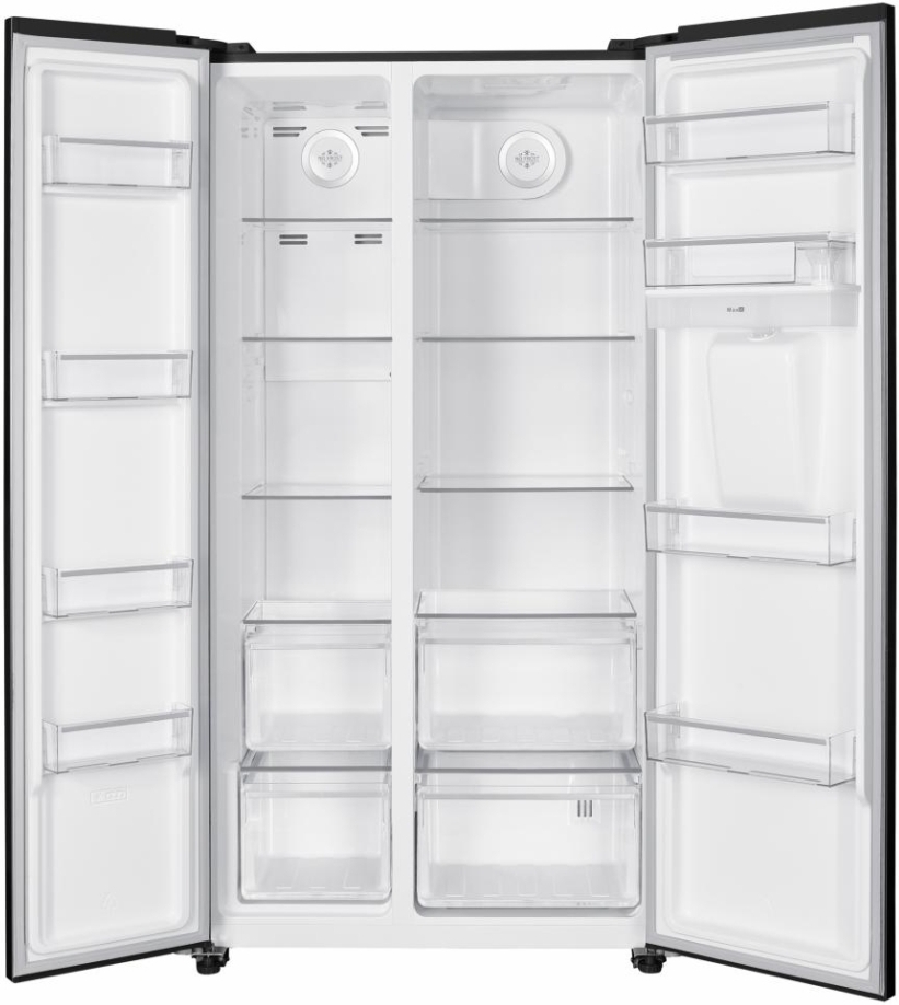 Frigider Side-by-Side Heinner HSBS-HM529NFBKWDE++ / 529 l / 177 cm / E / Negru photo 2