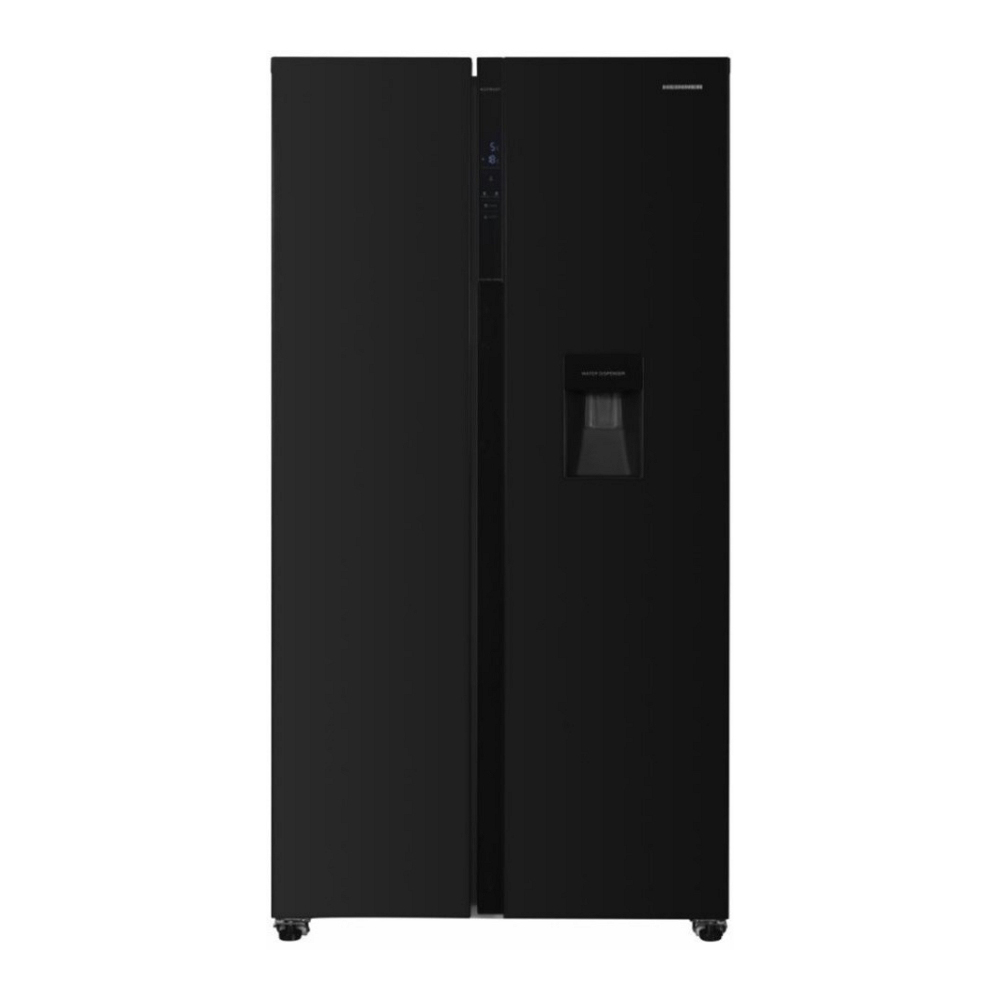 Frigider Side-by-Side Heinner HSBS-H439NFBKWDE++ / 439 l / 177 cm / E / Negru photo 1 Frigider Side-by-Side Heinner HSBS-H439NFBKWDE++ / 439 l / 177 cm / E / Negru photo 1