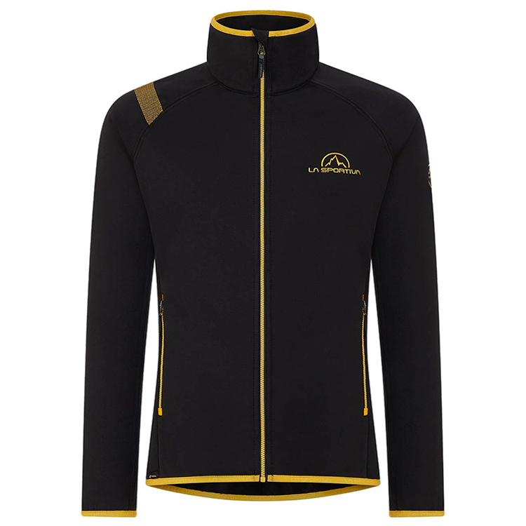Hanorac pt bărbați La Sportiva Fleece L Negru-galben photo 1 Hanorac pt bărbați La Sportiva Fleece L Negru-galben photo 1