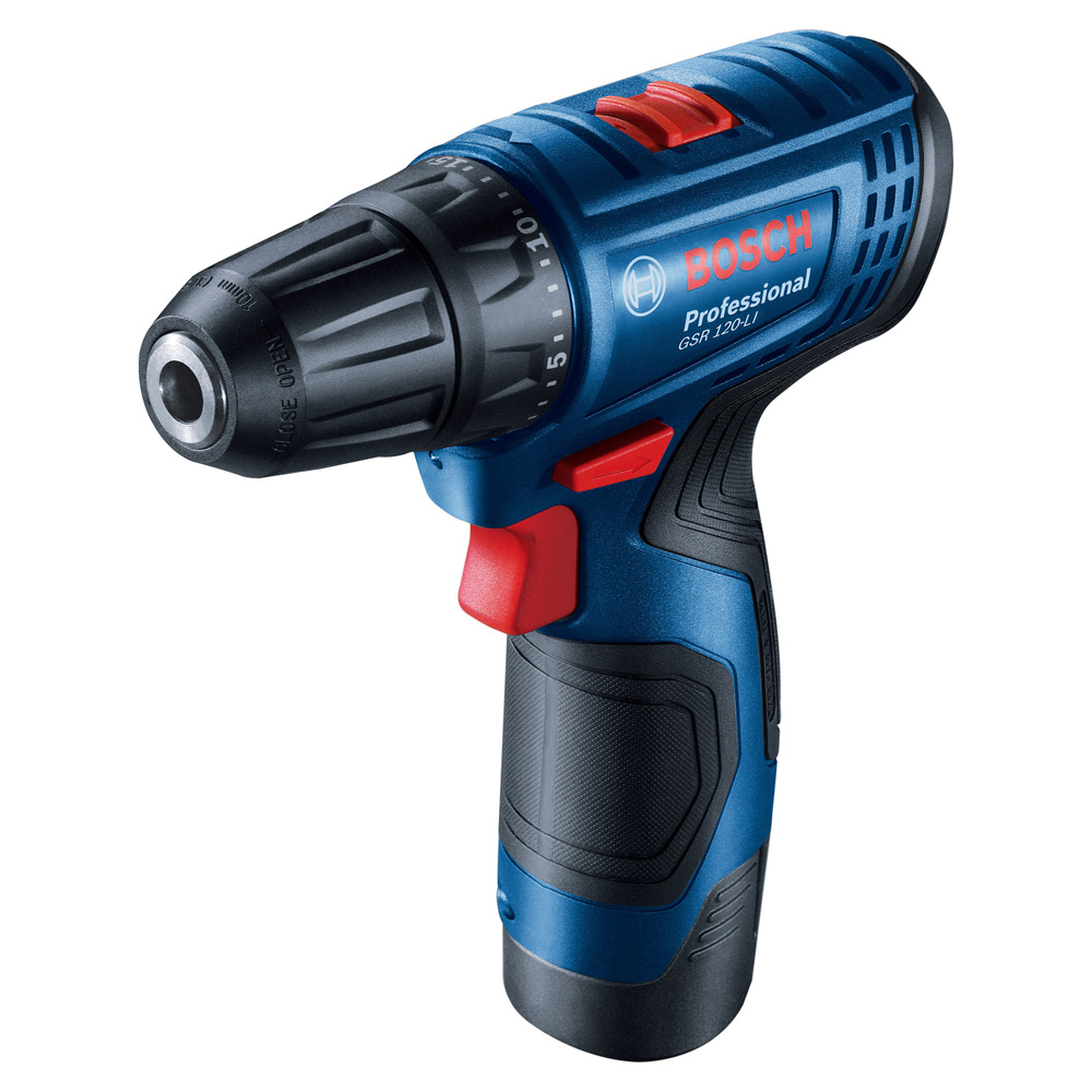 Аккумуляторная дрель-шуруповерт Bosch GSR 120 2x2.0Ah, 06019G8000 photo 1