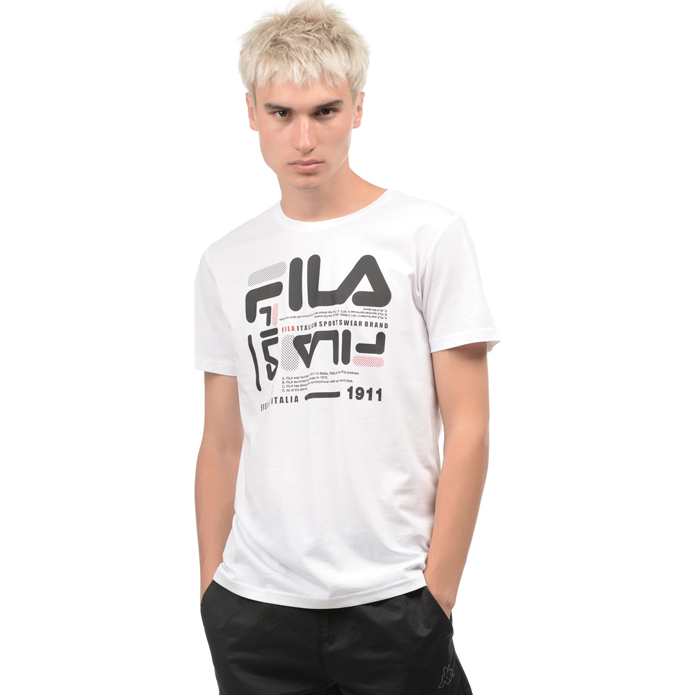 Tricou bărbătesc Fila L Alb photo 2