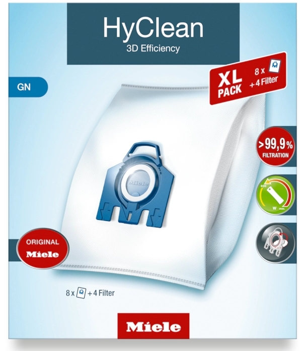 Мешки для пылесоса Miele DustBag XL-Pack GN HyClean 3D, 10455000, Германия photo 1 Мешки для пылесоса Miele DustBag XL-Pack GN HyClean 3D, 10455000, Германия photo 1