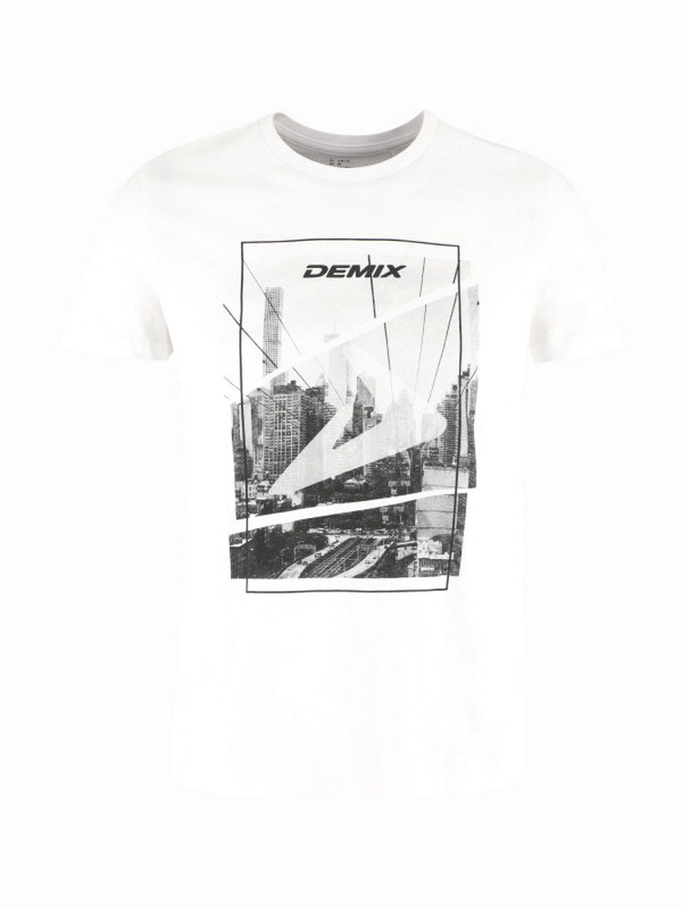 Tricou bărbătesc Demix M Tee 46 Alb photo 1 Tricou bărbătesc Demix M Tee 46 Alb photo 1