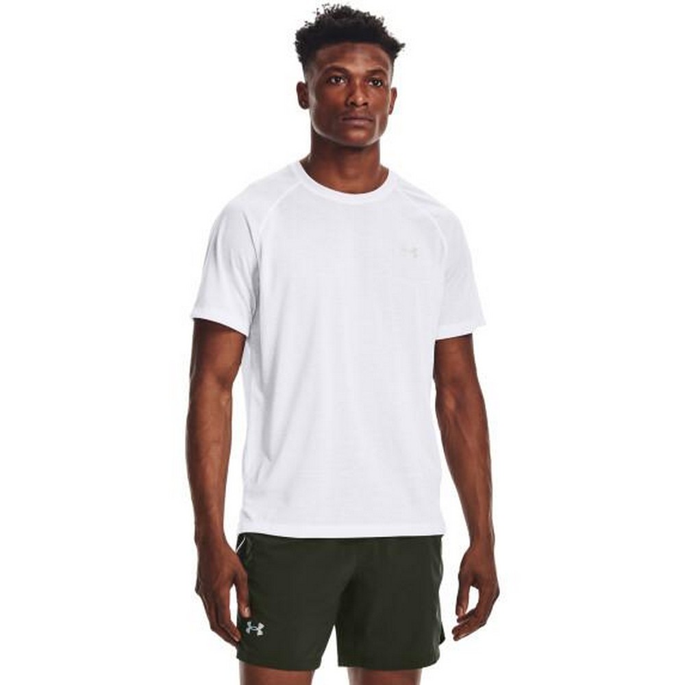 Tricou bărbătesc Under Armour UA STREAKER SS L Alb photo 2