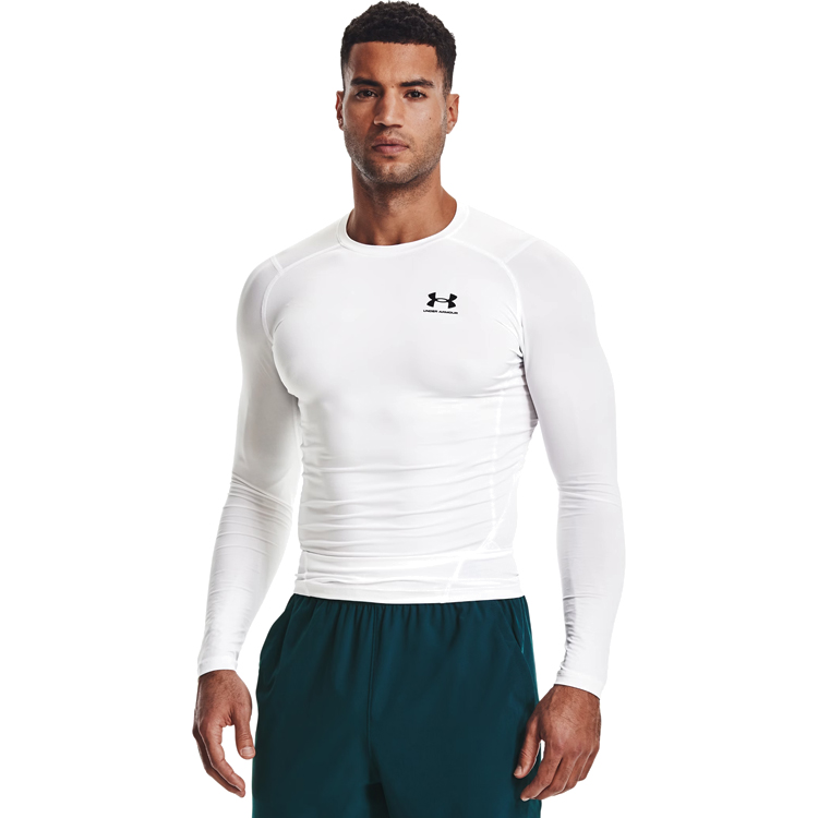 Hanorac pt bărbați Under Armour UA HG Armour Comp LS M Alb photo 5