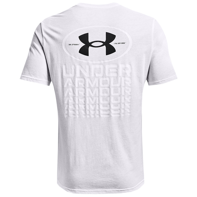 Tricou bărbătesc Under Armour UA REPEAT BRANDED SS L Alb photo 2