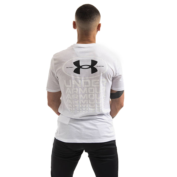 Tricou bărbătesc Under Armour UA REPEAT BRANDED SS L Alb photo 5