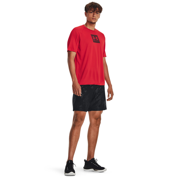 Tricou bărbătesc Under Armour UA Tech Prt Fill SS S Rosu photo 3
