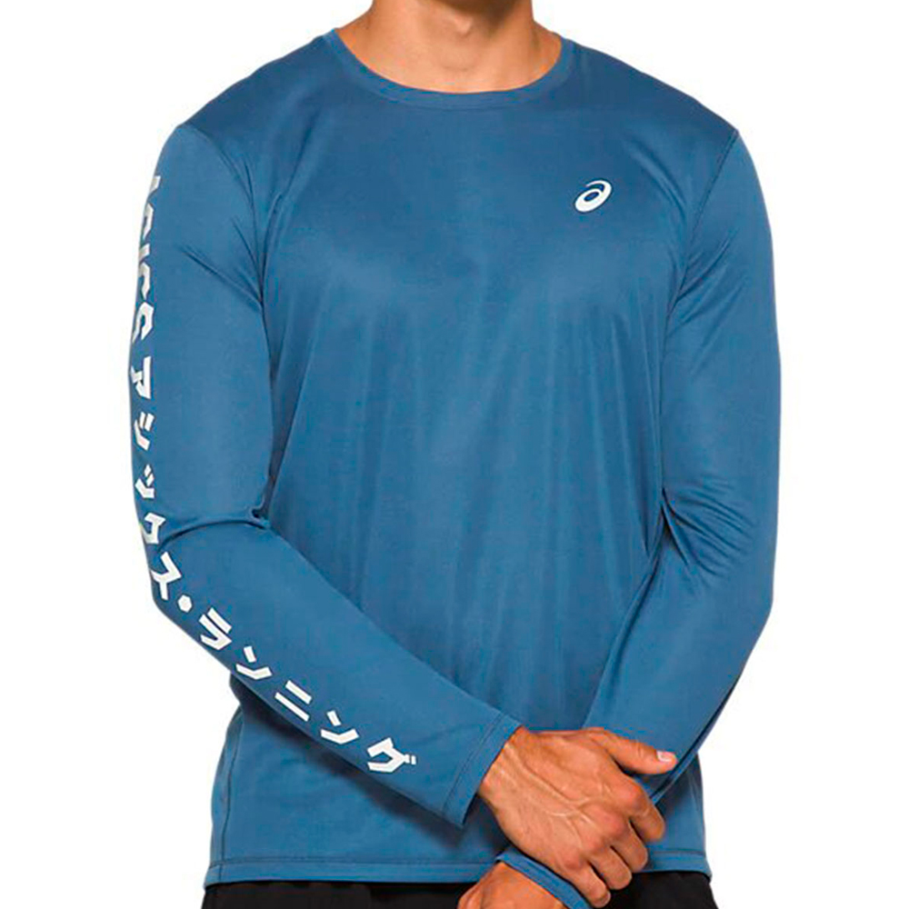 Мужская Толстовка Asics KATAKANA LS TOP 2XL Синий photo 3