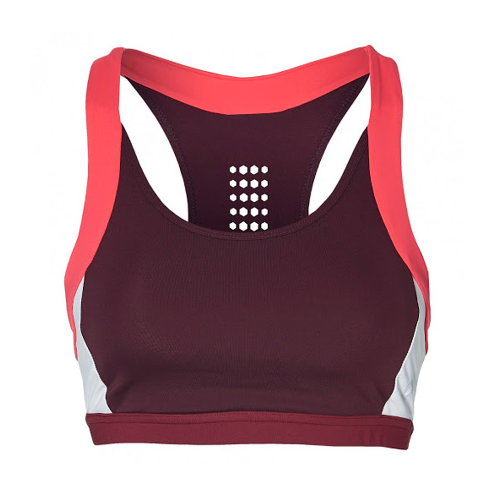 Bra sportive Asics COLOR BLOCK BRA 2 / Femei / L / Bordo photo 1