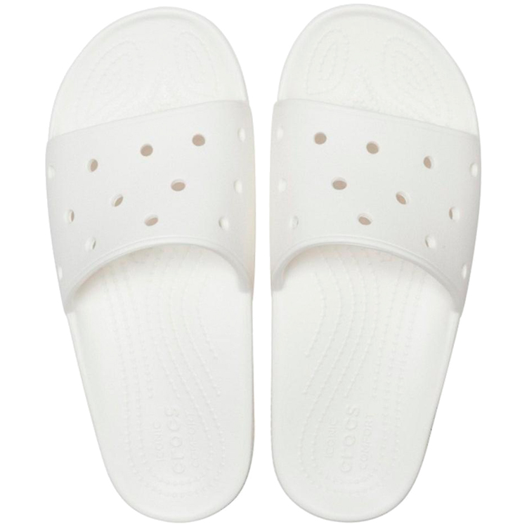 Slapi Crocs CLASSIC SLIDE pt Femei / 36-37 / Alb photo 4