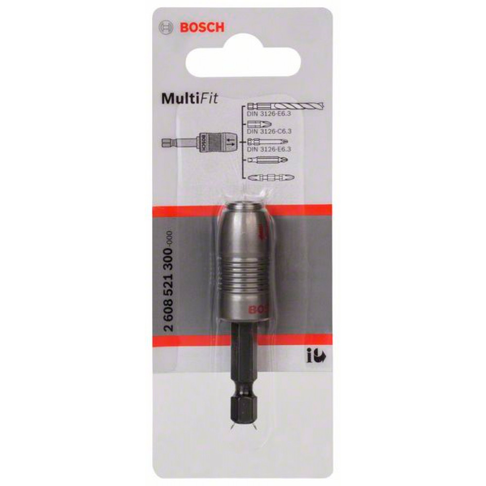 Suplimentar bit magnetic SDS-PLUS Bosch Multi Fit Adapter Bit/Klingen, 2608521300 photo 1 Suplimentar bit magnetic SDS-PLUS Bosch Multi Fit Adapter Bit/Klingen, 2608521300 photo 1