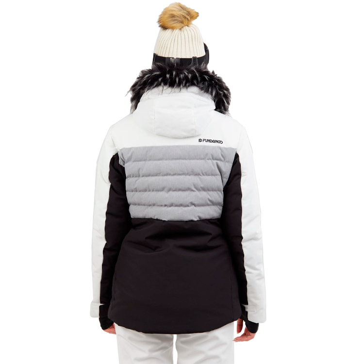 Scurta Fundango Salina Padded Jacket XS Alb-negru Femei photo 2