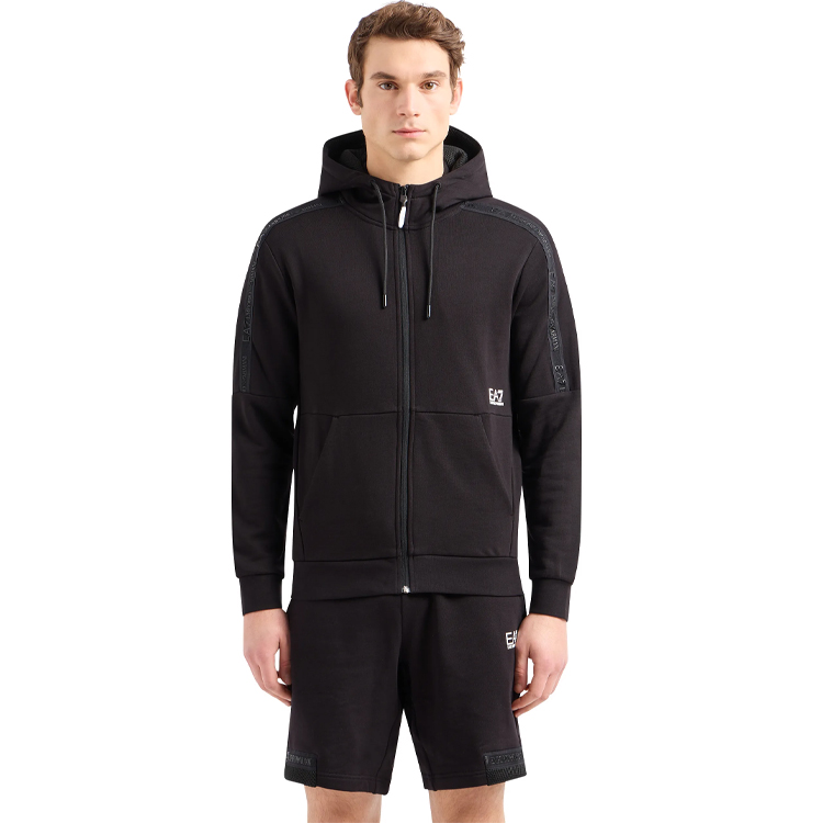 Hanorac pt bărbați EA7 EMPORIO ARMANI SWEATSHIRT S Negru photo 5