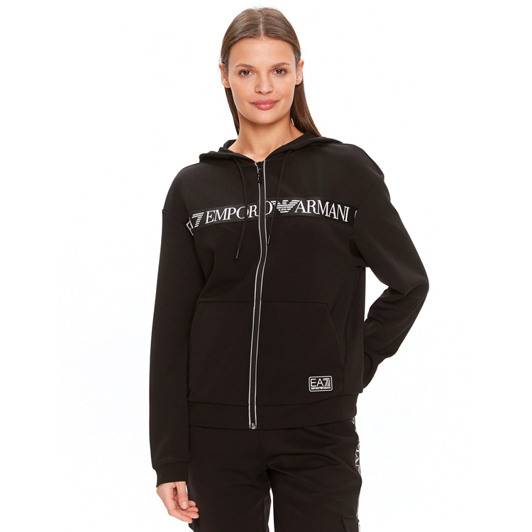 Hanorac EA7 EMPORIO ARMANI SWEATSHIRT XS Negru Femei photo 5