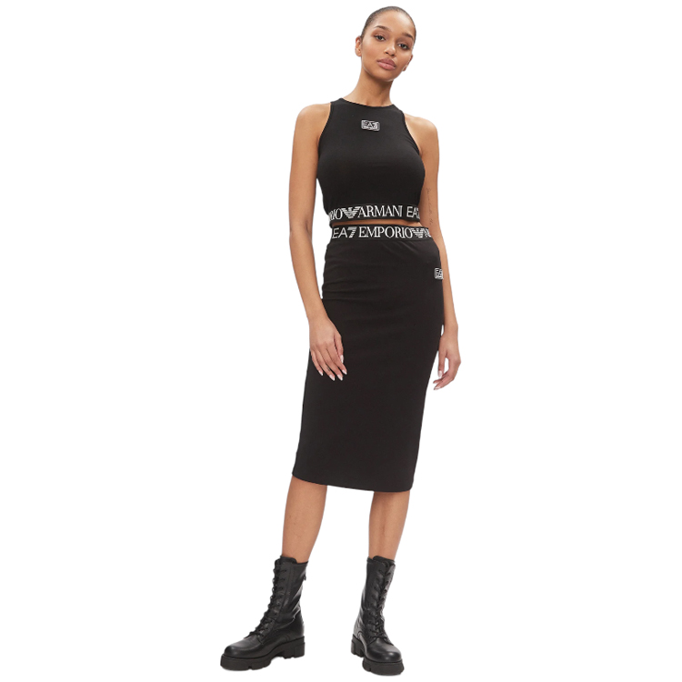 Fusta EA7 EMPORIO ARMANI SKIRT XXS Negru Femei photo 2