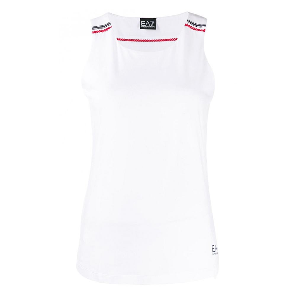 EA7 EMPORIO ARMANI JERSEY TANK L Alb Femei photo 1
