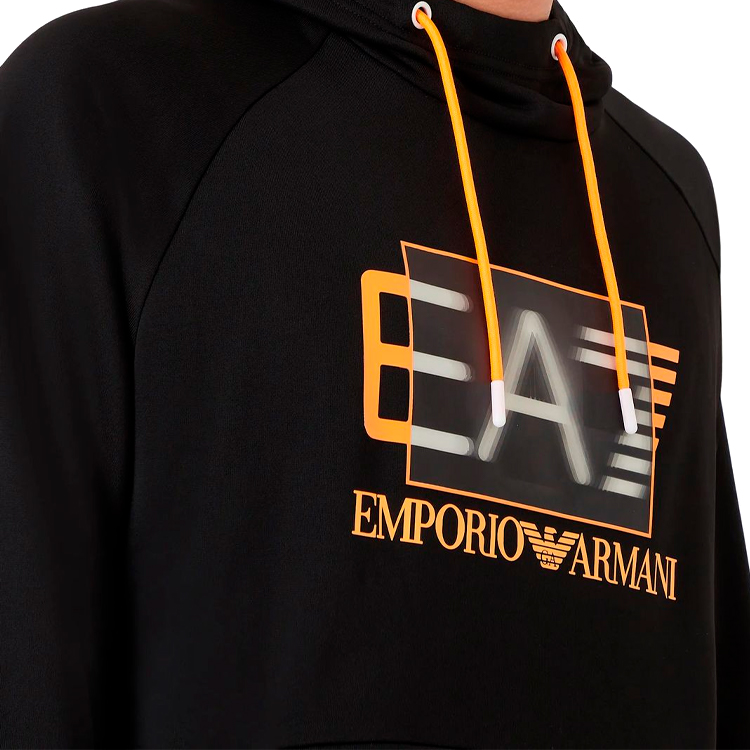 Hanorac pt bărbați EA7 EMPORIO ARMANI SWEATSHIRT S Negru photo 3
