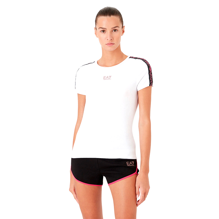 Tricou EA7 EMPORIO ARMANI T-SHIRT XS Alb Femei photo 3