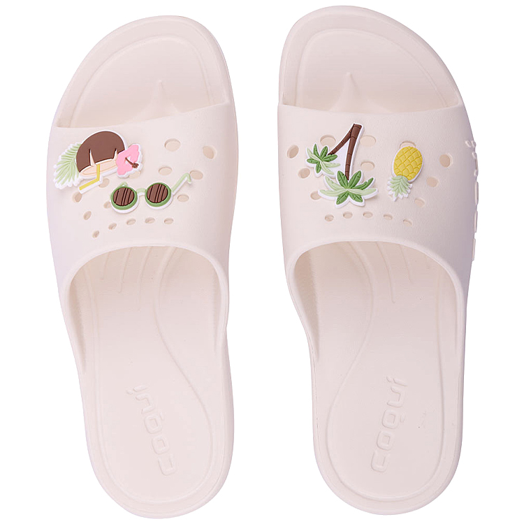 Slapi COQUI Slippers LONG + Amulet pt Femei / 36 / Bej photo 3
