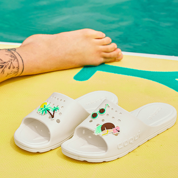 Slapi COQUI Slippers LONG + Amulet pt Femei / 36 / Bej photo 5