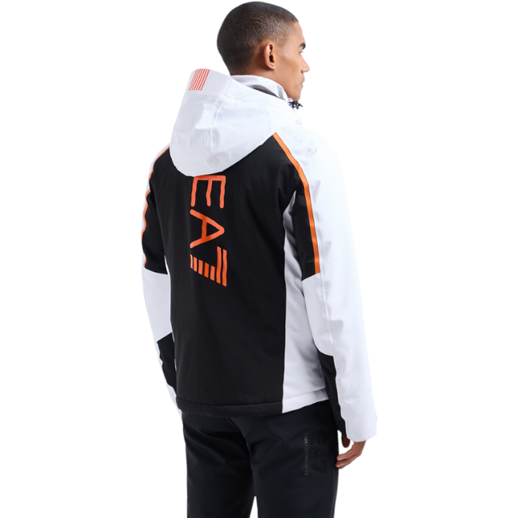 Geacă pt Barbati EA7 EMPORIO ARMANI TECHNICAL SKI JACKET IN PROTECTUM7 S Negru-alb photo 4