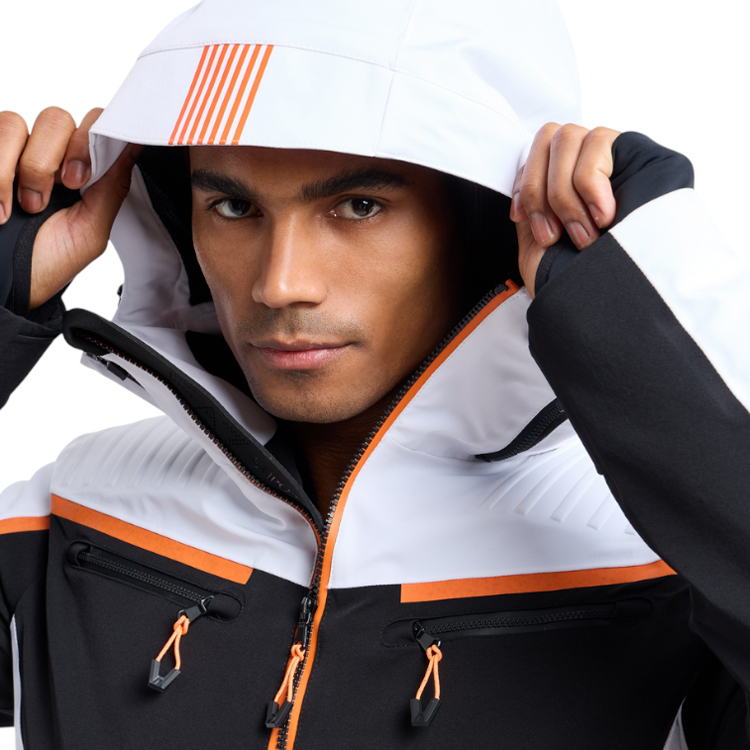 Geacă pt Barbati EA7 EMPORIO ARMANI TECHNICAL SKI JACKET IN PROTECTUM7 S Negru-alb photo 5