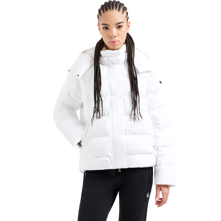 Scurta EA7 EMPORIO ARMANI BOMBER JACKET WITH HOOD XXS Alb Femei photo 3