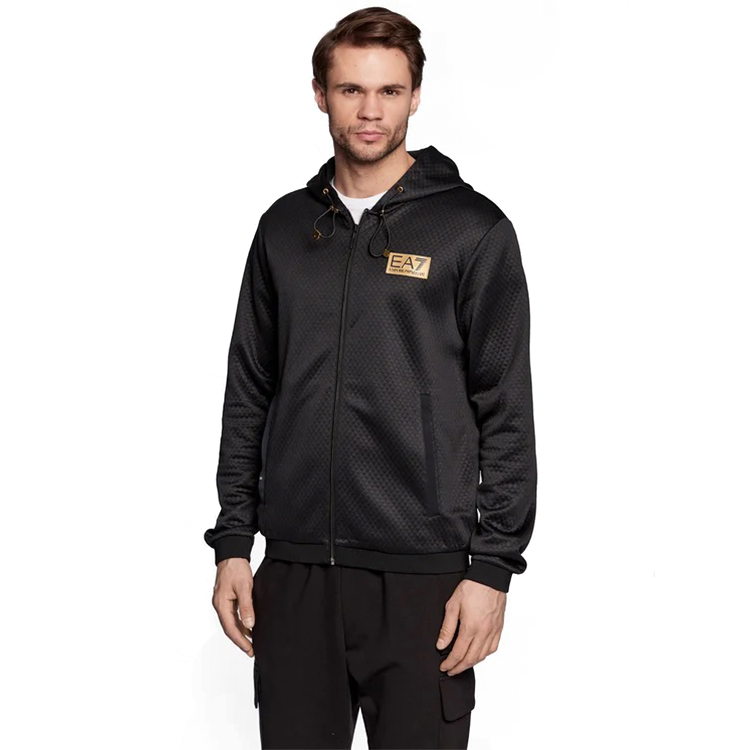 Hanorac pt bărbați EA7 EMPORIO ARMANI SWEATSHIRT S Negru photo 4