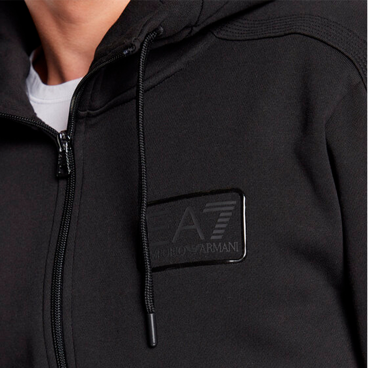 Hanorac pt bărbați EA7 EMPORIO ARMANI SWEATSHIRT S Negru photo 6