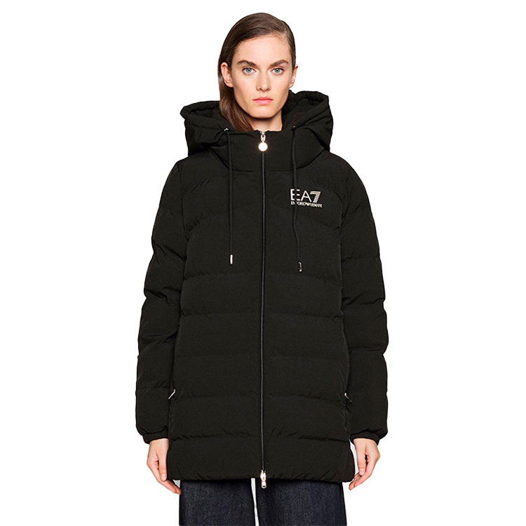 Scurta EA7 EMPORIO ARMANI CABAN COAT XS Negru Femei photo 2