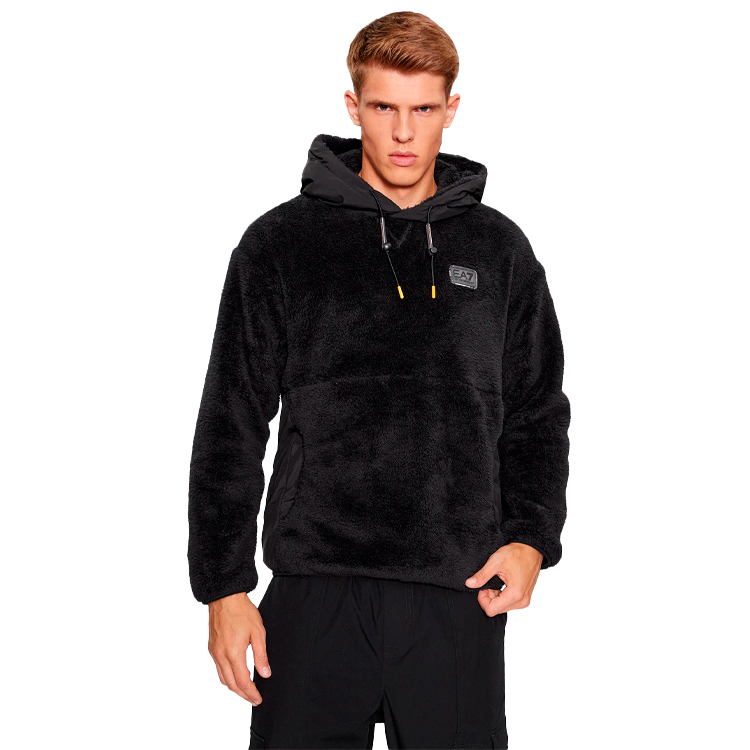 Hanorac pt bărbați EA7 EMPORIO ARMANI SWEATSHIRT S Negru photo 4