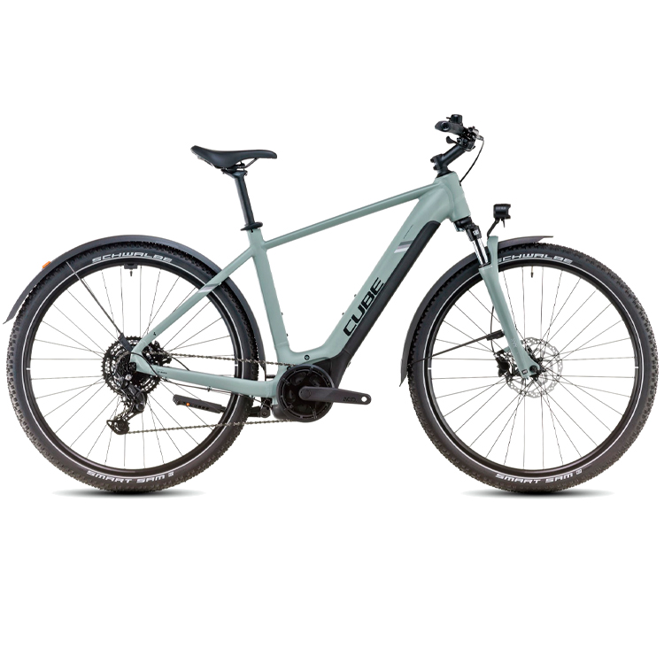Электровелосипед Cube Nuride Hybrid Allroad swampgrey black photo 1 Электровелосипед Cube Nuride Hybrid Allroad swampgrey black photo 1