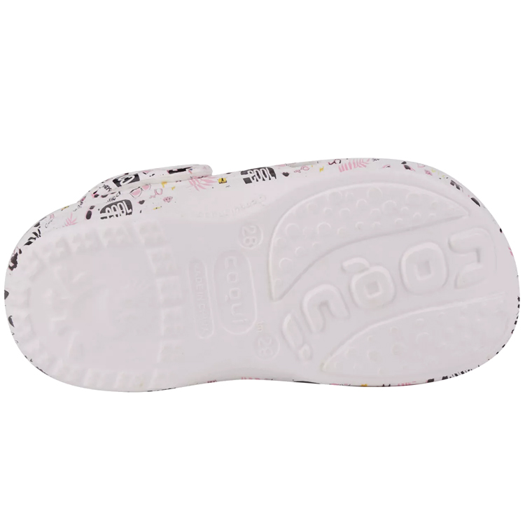 Slapi COQUI Clogs BIG FROG + Amulet / cm / Alb photo 2