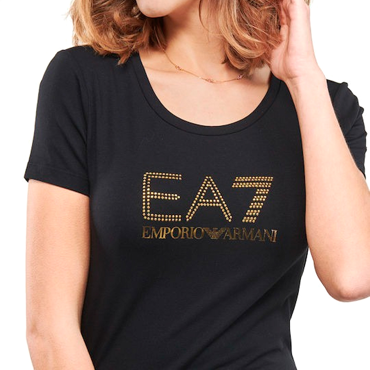 Tricou EA7 EMPORIO ARMANI TRAIN EVOLUTION W TEE SS L Negru Femei photo 4