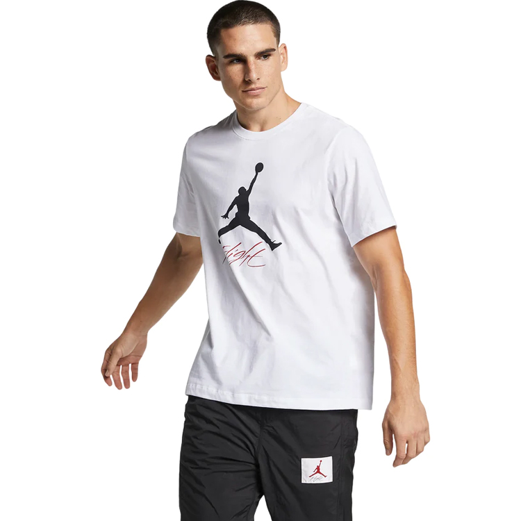 Tricou bărbătesc Nike JUMPMAN FLIGHT HBR TEE S Alb photo 4