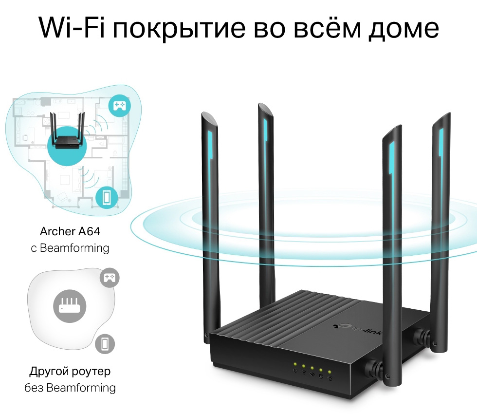 Router TP-Link Archer A64 AC1200 photo 4
