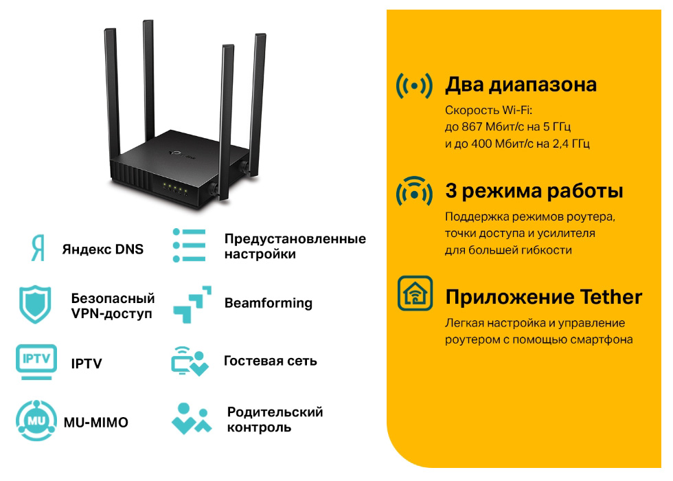 Router TP-Link Archer A64 AC1200 photo 7