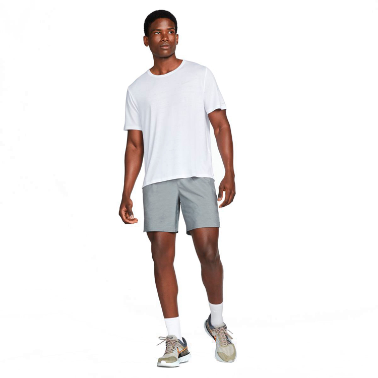 Tricou bărbătesc Nike M NK DF MILER TOP SS 2XL Alb photo 3