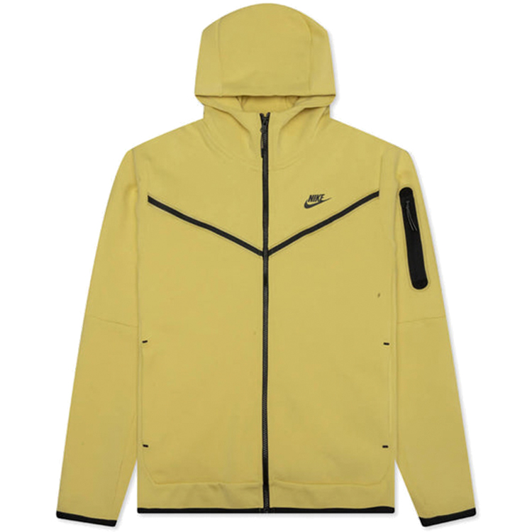 Hanorac Nike B NSW TCH FLC FZ / Barbati / XS / Galben photo 1 Hanorac Nike B NSW TCH FLC FZ / Barbati / XS / Galben photo 1