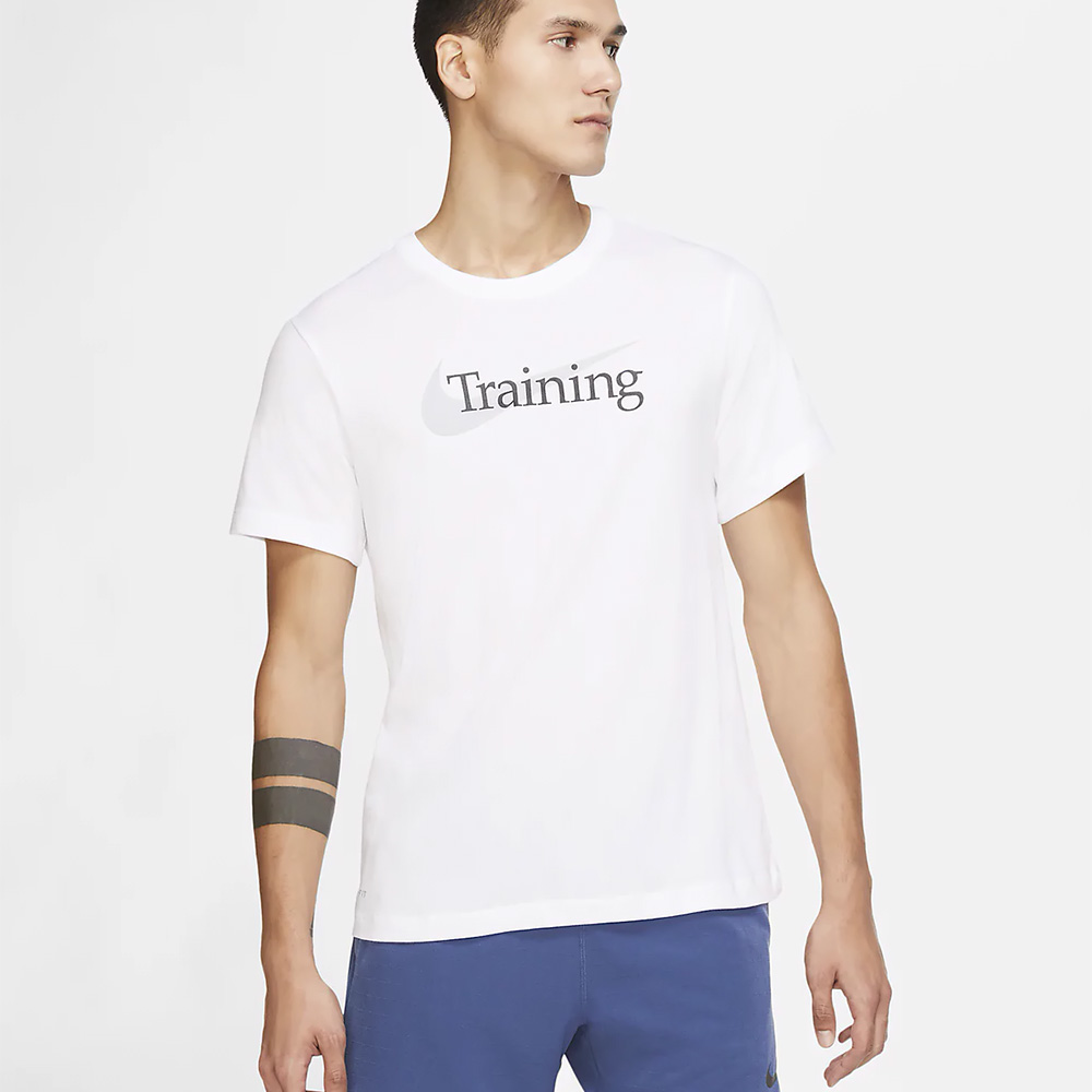 Tricou bărbătesc Nike M NK DFC TEE SW TRAINING S Alb photo 2