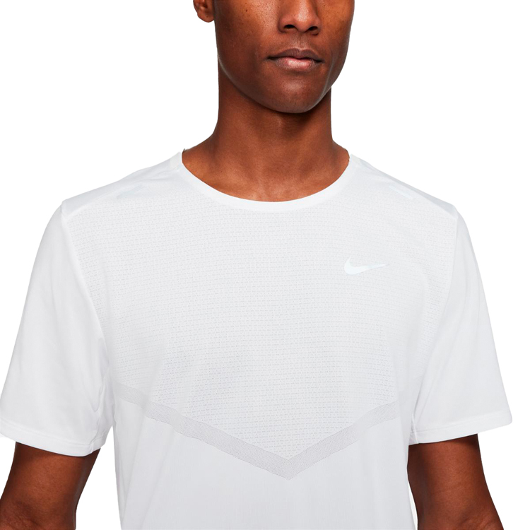 Tricou bărbătesc Nike M NK DF RISE 365 SS L Alb photo 4