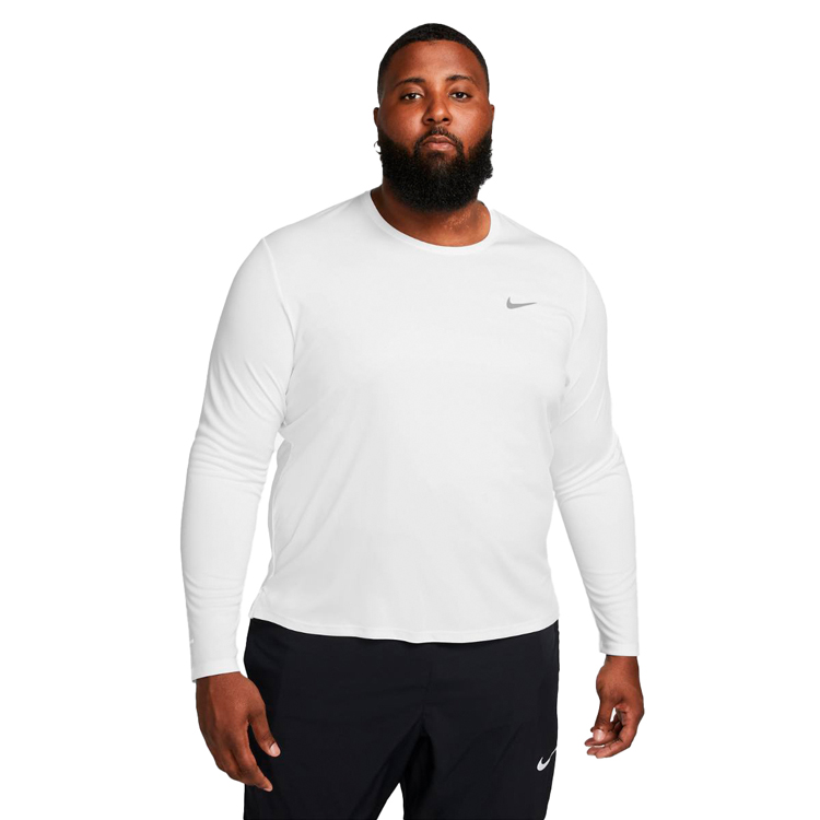 Hanorac pt bărbați Nike M NK DF UV MILER TOP LS 2XL Alb photo 3