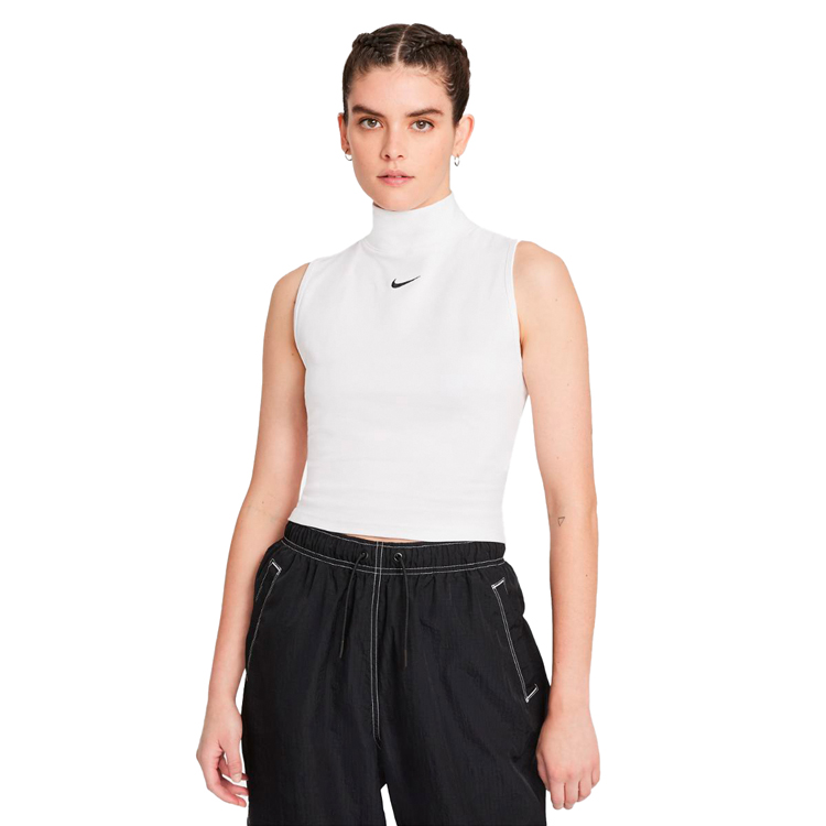 Майка Nike W NSW ESSNTL MOCK SL TOP L Белый Женский photo 1 Майка Nike W NSW ESSNTL MOCK SL TOP L Белый Женский photo 1